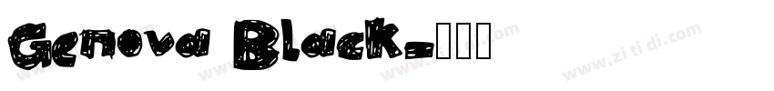 Genova Black字体转换